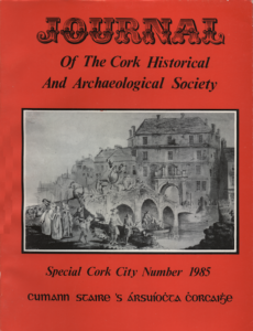 Dustjacket of the Special Cork City Number of JCHAS 1985